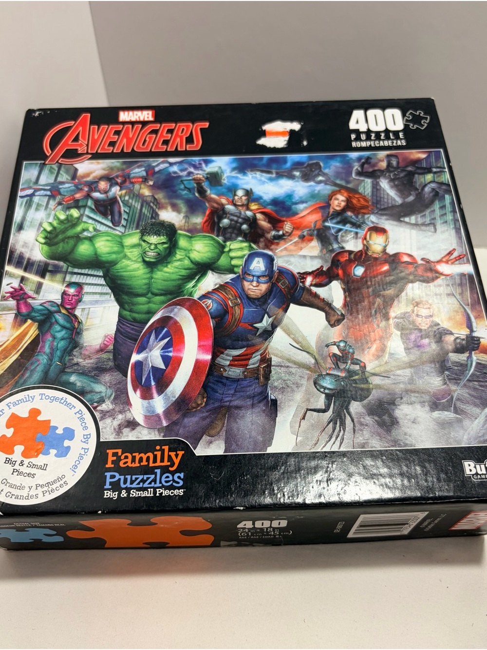 Marvel Avengers 400-piece Family Time Jigsaw Puzzle